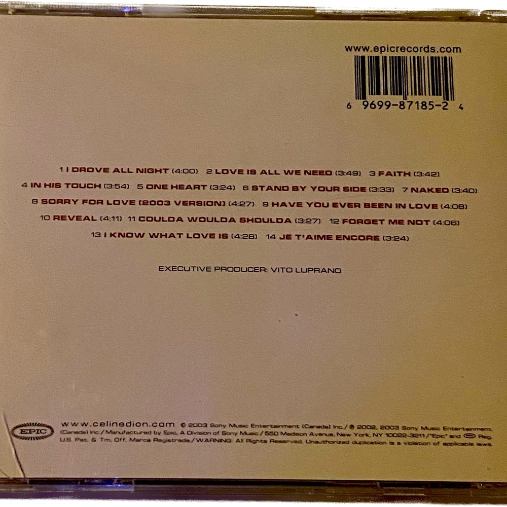 Celine Dion
One Heart - Picture 2 of 2